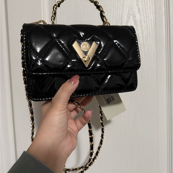 Valentino Orlandi Black Patent Leather Crossbody Bag - Picture 4 of 9